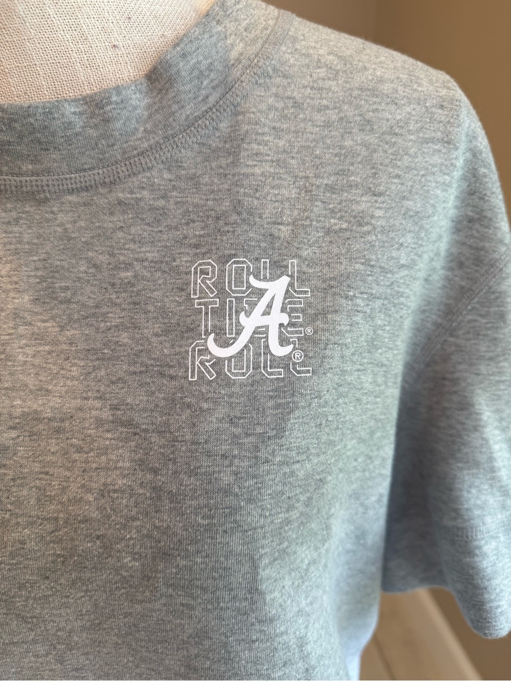 Nike Reversible Grey Alabama Short Sleeve Sweatshirt Crewneck Tee - Picture 6 of 9